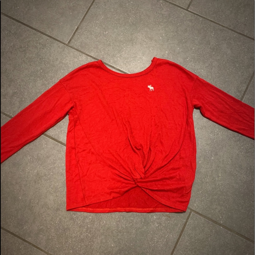 Red abercrombie kids sweater